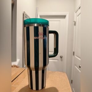 Stanley Striped Tumbler - Green and White 40 oz
